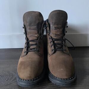 Red wing shoes brown leather